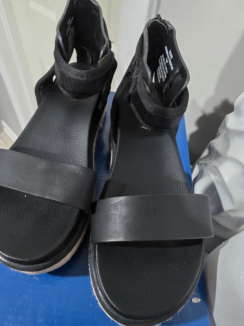 Limelight Black Platform Espadrille Sandals